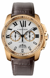 Cartier,Cartier - Calibre de Cartier Chronograph Pink Gold - Watch Brands Direct