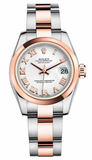 Rolex,Rolex - Datejust Lady 26 - Steel and Pink Gold - Domed Bezel - Watch Brands Direct